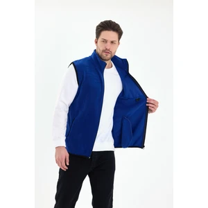 Erkek Tam Fermuarlı Spor Polar Yelek