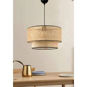 Retro Home Design Hazeran Çift Katlı Rattan Sarkıt Salon Yatak Odası Avize