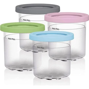 Dondurma Pint Kupası, Ninja Creami Pints NC301 NC300 NC299AMZ Serisi Dondurma Makinesi Için Kapaklı Dondurma Kapları (Yurt Dışından)