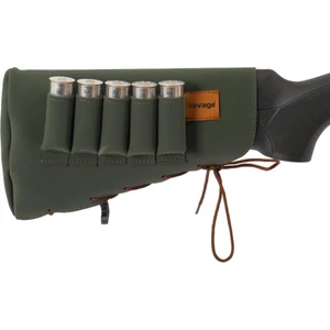 Deri Dipçik Fişekliği - Savage - Haki - 5'li