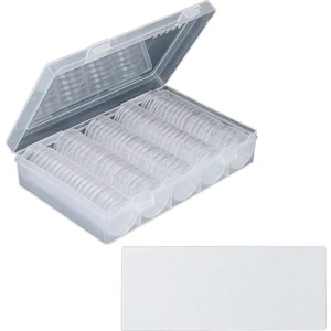 30 mm Madeni Para Kapsülleri Ps Yuvarlak Madeni Para Tutucu Kılıf ve 6 Boyutlu (19/20/22.25/25/27/30MM) Koruma Contası,  (Yurt Dışından)
