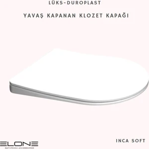 Inca Soft Lüks Duroplast Yavaş Kapanan Klozet Kapağı