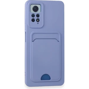 Xiaomi Redmi Note 12 Pro 4g Uyumlu Arka Kamera Korumalı Kart Koyulabilen Silikon Kartlıklı Kılıf Kapak
