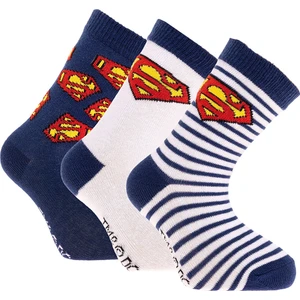 Warner Bros Superman Erkek 3'lü Soket Çorap