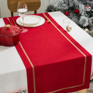 New Year Yılbaşı Stella Runner Kırmızı 45 x 145  cm