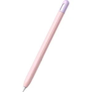 Apple Pencil Pro Kılıf Mat Silikon Lila Pembe