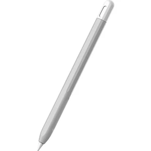 Apple Pencil Pro Kılıf Mat Silikon Beyaz Gri