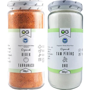 OG natural Organik Bebek Tarhanası ve Organik Pirinç Unu Seti +6 Ay