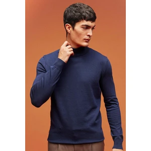 Regular Fit Yarım Balıkçı Yaka Basic Düz Triko Kazak A5282AX23AU