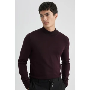 Regular Fit Yarım Balıkçı Yaka Basic Düz Triko Kazak A5282AX23AU