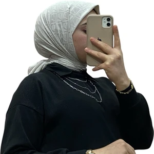 Jakarlı V Desenli Eşarp 1036