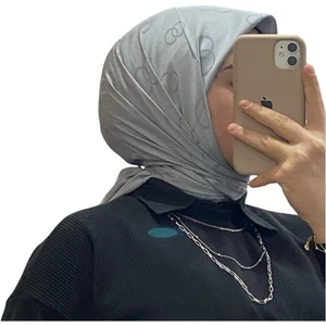 Jakarlı Içiçe Halka Desenli Eşarp 1051
