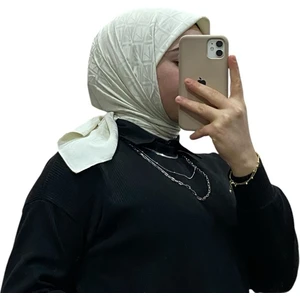 Jakarlı V Desenli Eşarp 1036