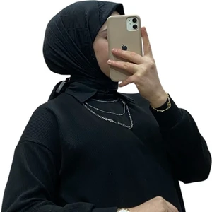 Jakarlı V Desenli Eşarp 1036