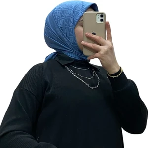 Jakarlı V Desenli Eşarp 1036