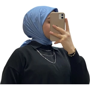 Jakarlı Içiçe Halka Desenli Eşarp 1051