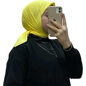 Jakarlı V Desenli Eşarp 1036