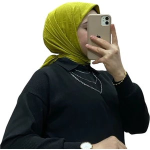 Jakarlı V Desenli Eşarp 1036