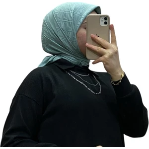Jakarlı V Desenli Eşarp 1036