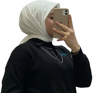 Jakarlı Içiçe Halka Desenli Eşarp 1051