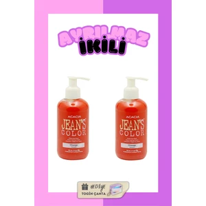 JEAN'S COLOR Amonyaksız Turuncu Renkli Saç Boyası 250 ml X2 Adet Kokusuz Su Bazlı Orange Hair Dye