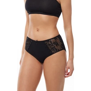 Kadın Siyah 3 Lü Paket Pamuk Elastan Dantelli Yüksek Bel Slip Külot 150 3M150