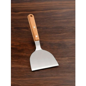Ahşap Saplı Paslanmaz Çelik Spatula / Pasta Börek Hamburger Tatlı Kazıcıyı Baklavacı Spatulası