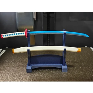 Demon Slayer Tomioka Giyuu Mini Katana ve Stand Seti