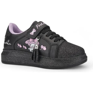 Kuromi Baskılı Siyah Mor Kız Çocuk Ayakkabı(Dar Kalıp)