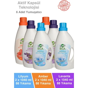 Aktif Kapsül Teknolojili Çamaşır Yumuşatıcısı 6 x 1040 ml 264 Yıkama