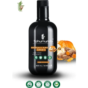 Zerdeçallı Elma Sirkesi / Apple Vinegar With Turmeric [500 Ml] (KATKISIZ, DOĞAL FERMANTASYON)