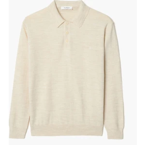 Erkek %50 Yün Polo Yaka Kazak