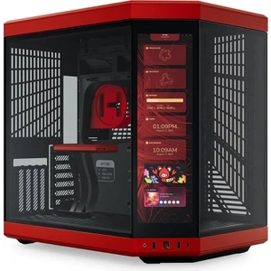 Y70 Touch Black Cherry Temperli Cam USB 3.2 E-Atx Dual Chamber Mid Tower Dokunmatik Ekranlı Gaming Kasa (CS-HYTE-Y70TTI-RB)