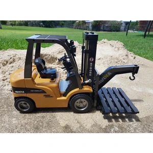 Huına 1/10 Yüksek Kalite Rc Model Forklift Uzaktan Kumandalı Metal İş Makinası - 2.4G 8 Kanal Full Fonksiyon Sesli Ve Işıklı - 1577