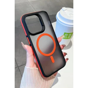 3gen Case Apple iPhone 15 Pro Uyumlu Kablosuz Şarj Destekli Antişok Korumalı Mat Siyah Buzlu Yüzeyli Sert Kılıf