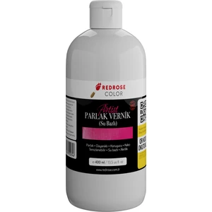 Red Rose Akrilik Su Bazlı Parlak Vernik 400ml Yüksek Kalite, Profesyonel