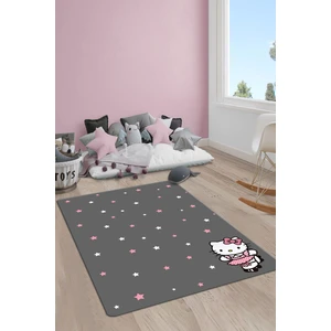 Doruklar Home Collection Kaymaz Taban Yıkanabilir Hello Kitty Desenli Çocuk Halısı