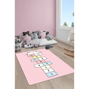 Doruklar Home Collection Kaymaz Taban Yıkanabilir Seksek Desenli Çocuk Halısı