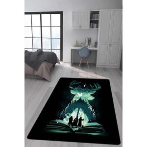 Kaymaz Taban Makinada Yıkanabilir Harry Potter Desenli Çocuk Halısı