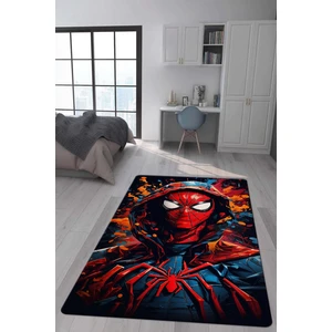 Doruklar Home Collection Kaymaz Taban Makinada Yıkanabilir Dijital Baskı Spiderman Desenli Genç ve Çocuk Odası Halısı Dot Taban Halı