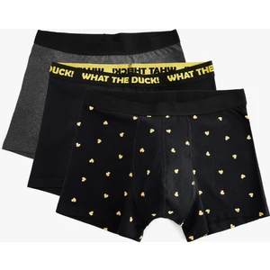 Baskılı Pamuklu 3'lü Boxer Seti