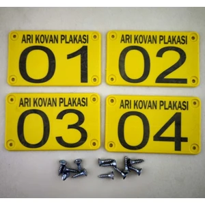 50 Adet Sarı Arı Kovan Belirleme -fidan Belirleme -et Pay Belirleme Plakası