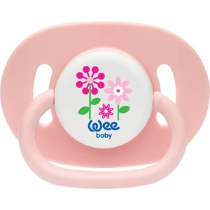 Wee Baby Silikon Kiraz Uçlu Oval Gövdeli Emzik  No :2 (Askılı) (KOD:830) - Pembe