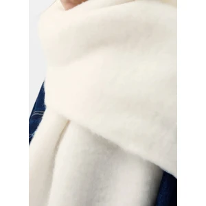 Ceeldu Ithal Puffy Yumuşak Dokulu Bej Atkı Şal Omuz Şalı