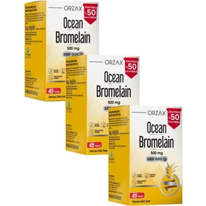 Ocean Bromelain 500 Mg 45 Kapsül x 3 Adet