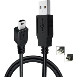 Ps3 Kol Şarj Kablosu 5 Pin Mini USB Usb5-Pin 2.0 Erkek A Mini 5 Pin B Piramit Uç 1.5 Metre