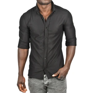 Likralı Kumaşı Fitilli Slim Fit Uzun Kollu Gömlek 2500805