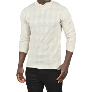 Dar Kesim Baklava Desenli Yarım Boğazlı Yaka Triko Yarım Balıkçı Yaka Kazak 2505506