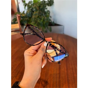 Tokyo Cat Eye Leopar Desenli Mavi Işık Korumalı Gözlük