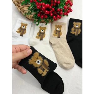 4'lü Teddy Bear Çorap